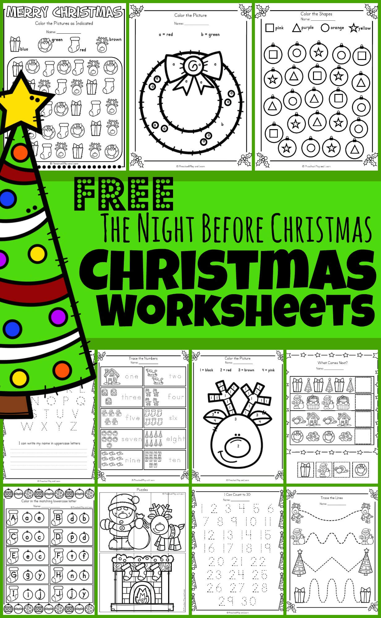 🎄 Free Twas The Night Before Christmas Worksheets &amp;amp; Activities intended for Twas The Night Before Christmas Worksheets Free