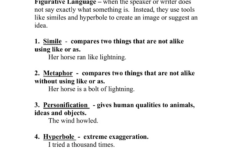 Figurative Language Worksheet: Simile, Metaphor &amp; More regarding A Christmas Carol Figurative Language Worksheets