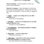 Figurative Language Worksheet: Simile, Metaphor & More Within A Christmas Carol Figurative Language Worksheets Answer Key