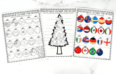 Free Christmas Around The World Worksheet pertaining to Christmas Map Skills Worksheets