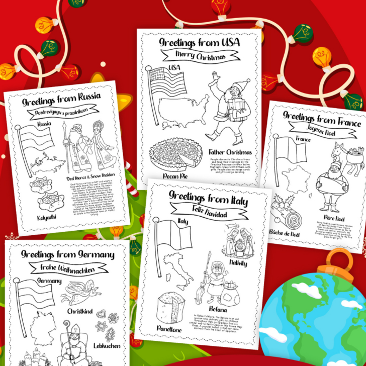 Worksheets For Christmas Around the World Worksheets For Christmas Around the World