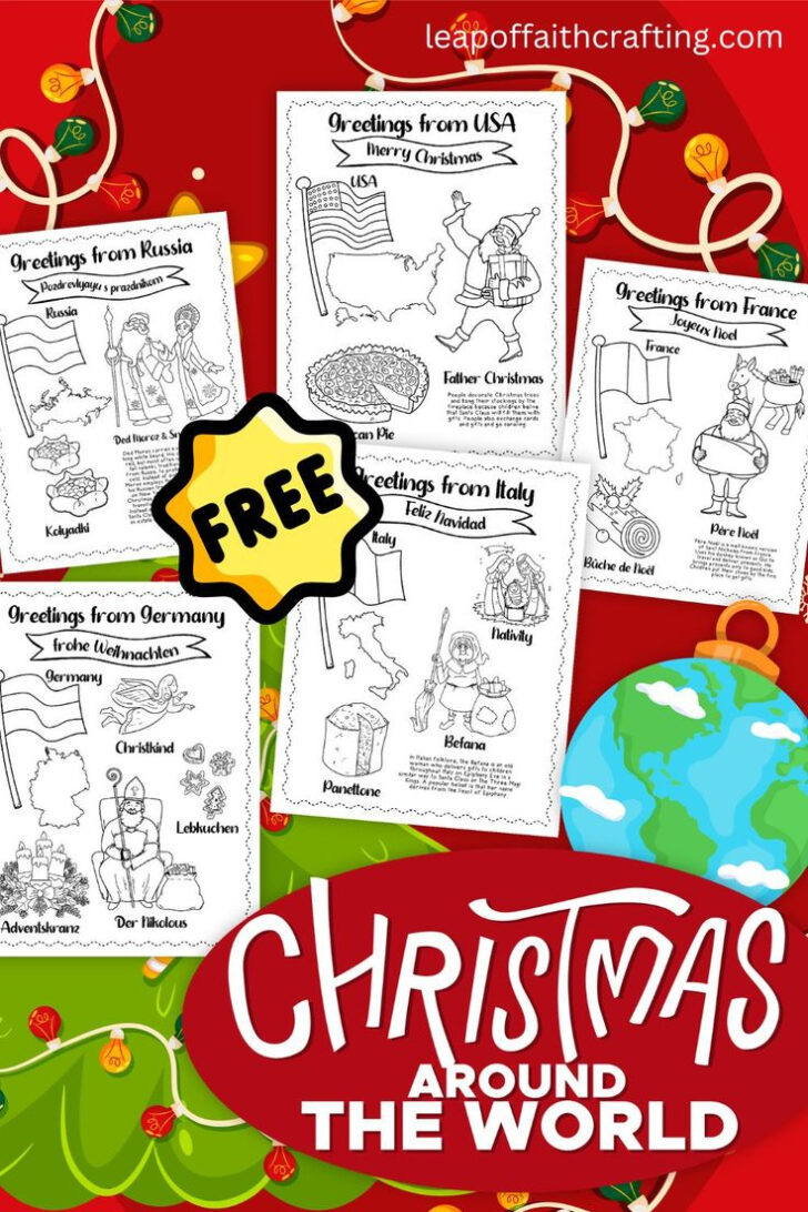 Christmas Around the World Free Worksheets