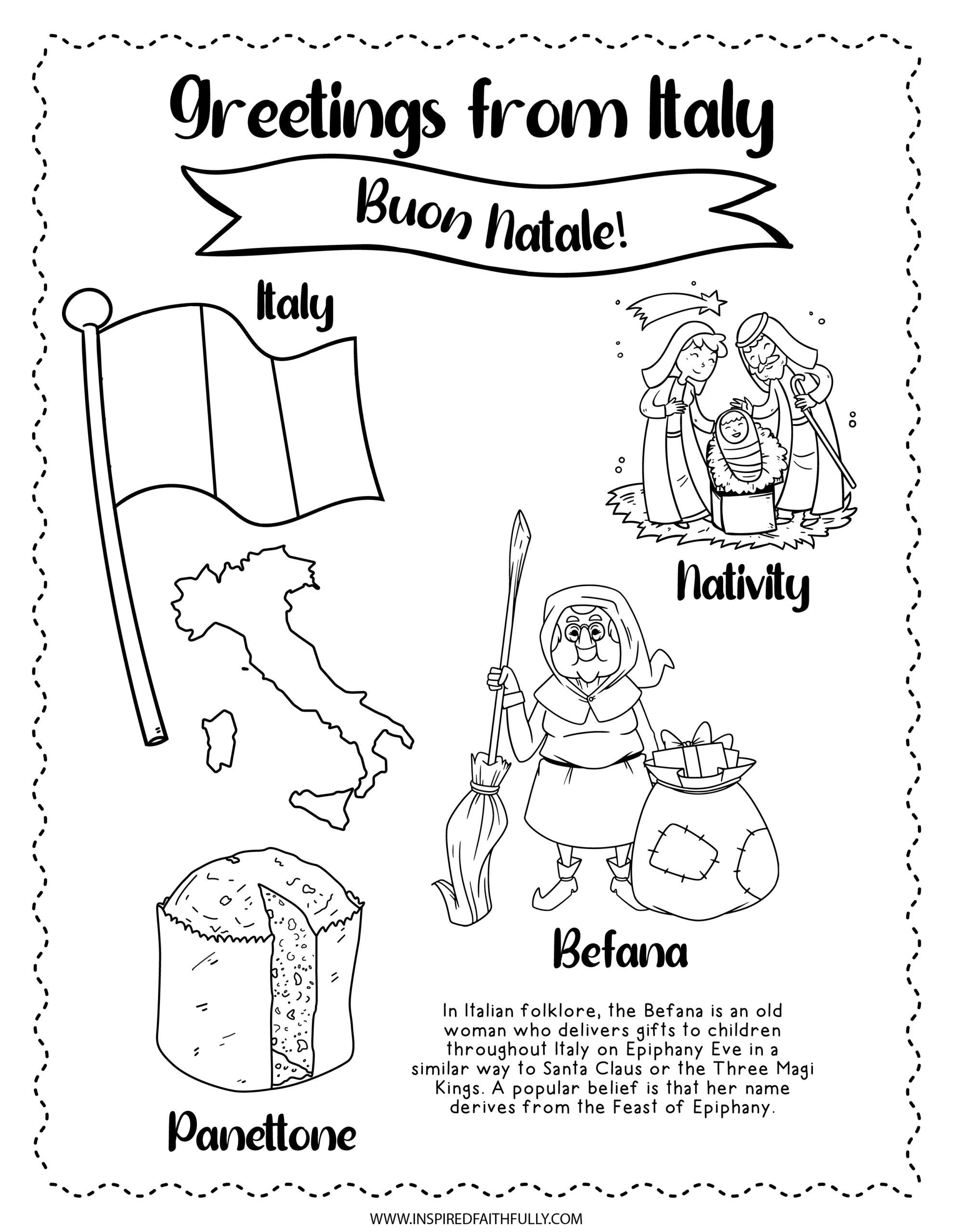 Free Christmas Around The World Worksheets (20 Pages!) within Christmas In Italy Worksheets
