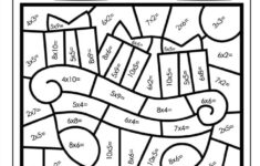 Free Christmas Colornumber (Pdf Printables) in Christmas Math Coloring Worksheets 3Rd Grade