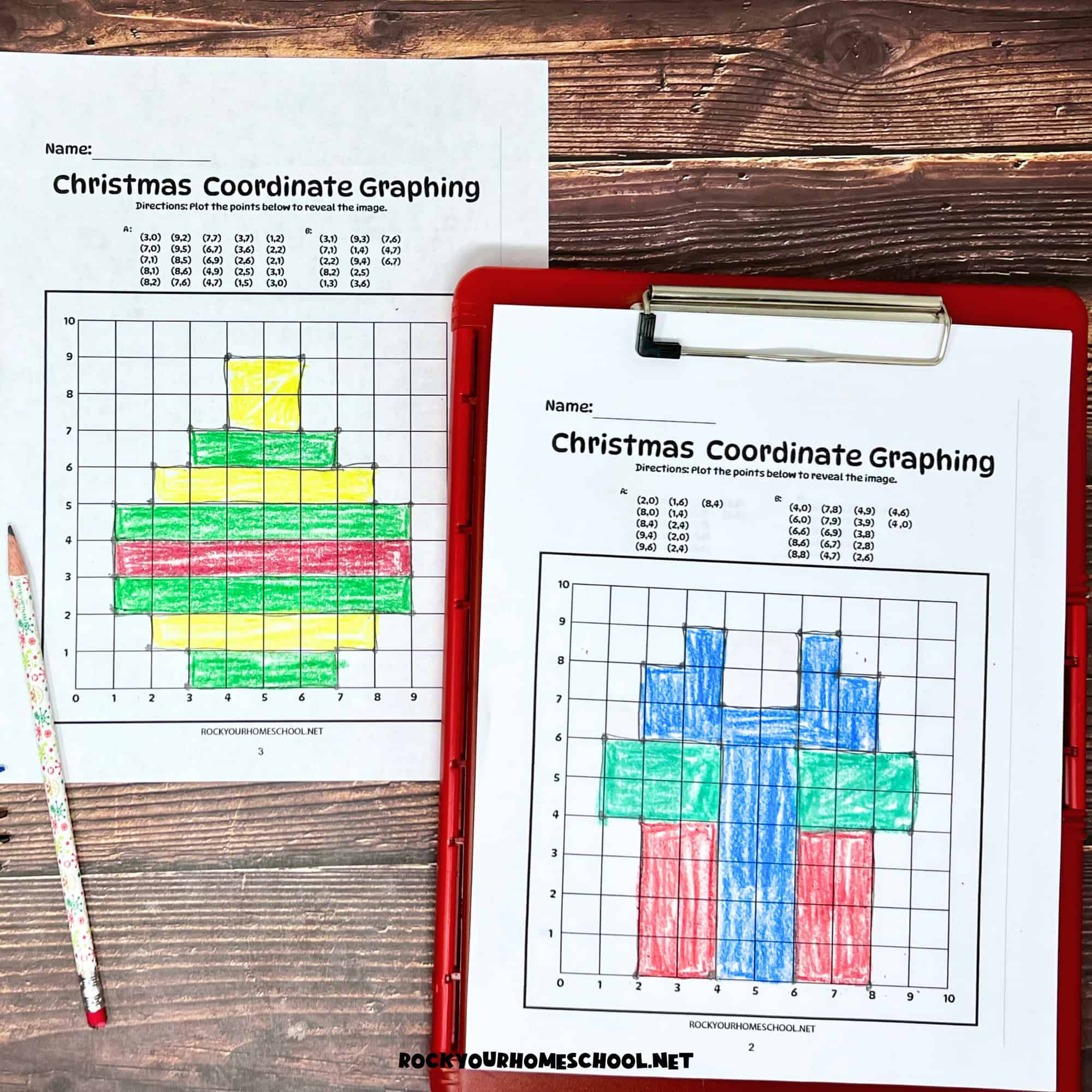 Free Christmas Coordinate Graphing Worksheets For Holiday Fun in Father Christmas Graphing Worksheets
