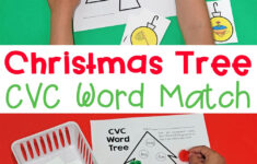 Free Christmas Cvc Word Match pertaining to Christmas Cvc Words Worksheets