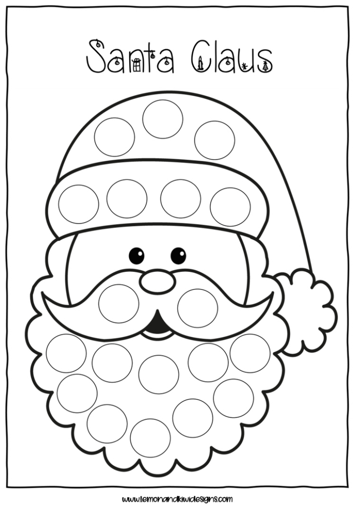 Dot Dot Christmas Worksheets