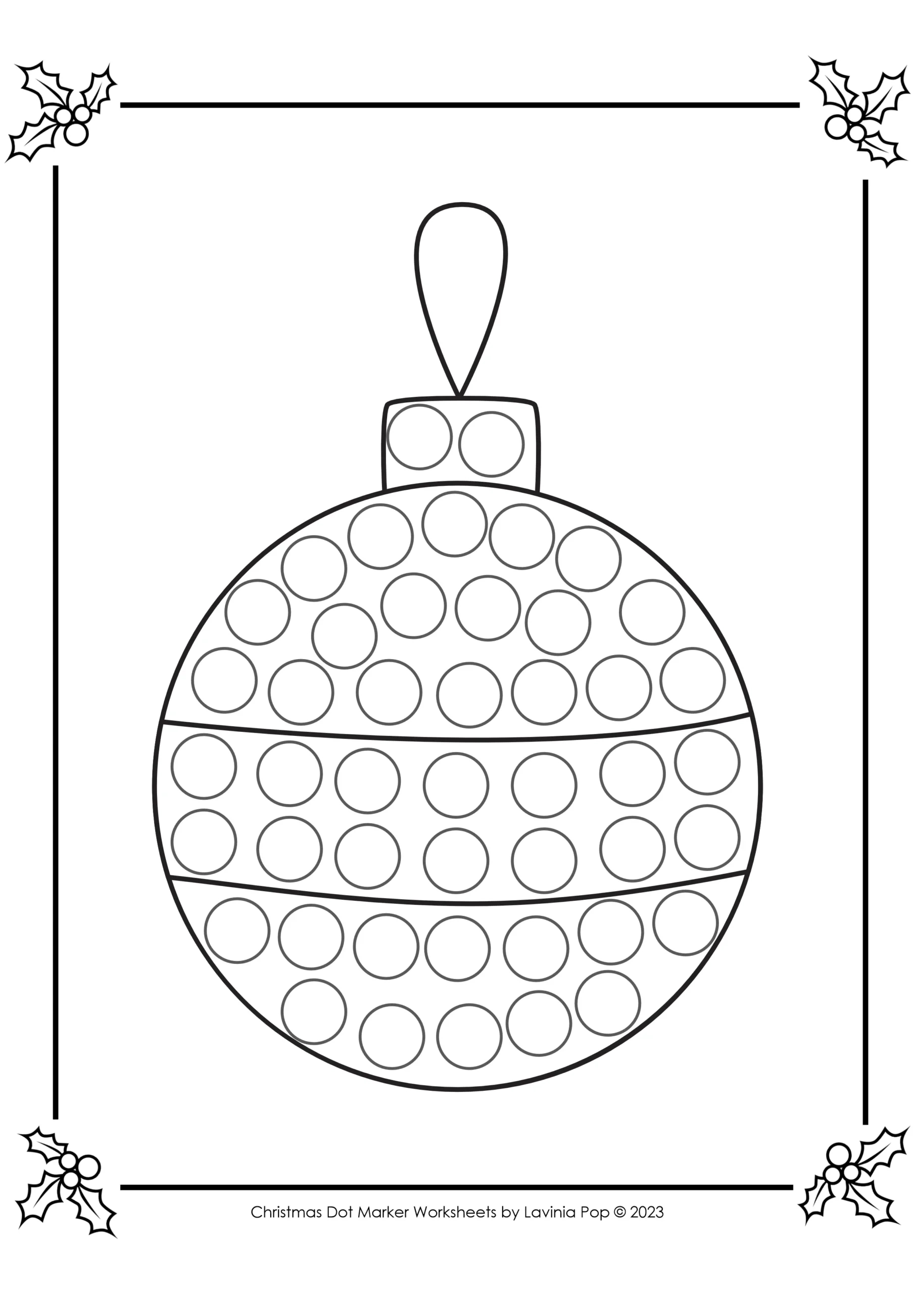 Free Christmas Dot Marker Fine Motor Pages | Do-A-Dot with regard to Christmas Fine Motor Worksheets