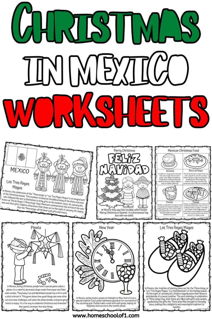 Christmas in Mexico Worksheets Christmas in Mexico Worksheets