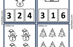 Free Christmas Math Worksheets For Kindergarten - Eduflakes with Christmas Number Worksheets For Preschoolers