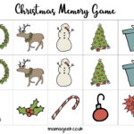 Free Christmas Printables – Memory Game | Mama Geek In A Christmas Memory Worksheets