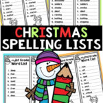 Free Christmas Spelling Lists: Festive Word Work Regarding Free Christmas Spelling Worksheets