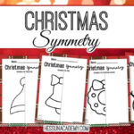 Free Christmas Symmetry Pages   Hess Unacademy Within Free Christmas Symmetry Worksheets