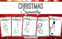 Free Christmas Symmetry Pages - Hess Unacademy within Free Christmas Symmetry Worksheets