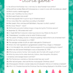 Free Christmas Trivia Printables {Games For The Family!} | Lil' Luna Intended For Christmas Trivia Worksheets