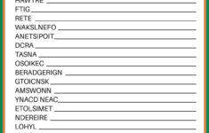 Free Christmas Word Scramble Printable With Answer Key Included with regard to Christmas Word Unscramble Worksheets