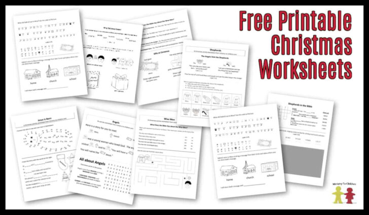 Christian Christmas Worksheets Printable Free