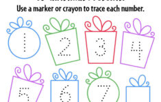 Free Christmas Worksheets For Preschool! ⋆ The Hollydog Blog for Christmas Number Tracing Worksheets