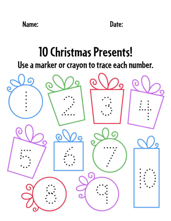 Christmas Counting Worksheets Preschool Christmas Counting Worksheets Preschool