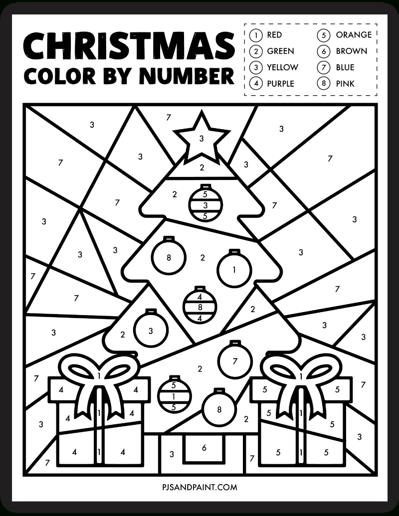 Free Colornumber Christmas Worksheet, Download Free Color with Christmas Color by Code Worksheets