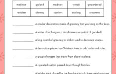 Free, Editable Christmas Worksheet Templates | Canva regarding Free Printable Christmas Language Arts Worksheets