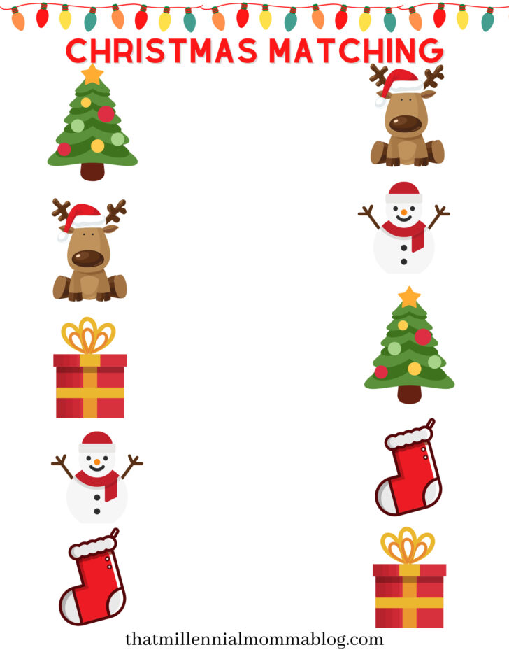 Christmas Worksheets Pre-K