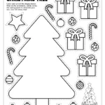 Free Printable Build A Christmas Tree Craft   Pjs And Paint With Regard To Christmas Tree Decoration Worksheets