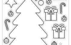 Free Printable Build A Christmas Tree Craft - Pjs And Paint within Christmas Tree Worksheets Printable