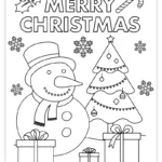 Free Printable Christmas Coloring Page For Kids   Pjs And Paint Within Merry Christmas Coloring Worksheets