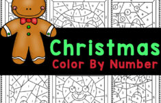 Free Printable Christmas Colornumber Worksheets throughout Free Christmas Color by Number Math Worksheets