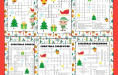 Free Printable Christmas Crossword Puzzle For Kids pertaining to Christmas Crossword Puzzle Worksheets