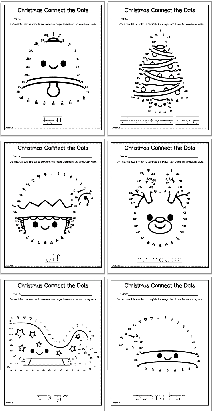 Free Printable Christmas Dot To Dot Worksheets - The Artisan Life intended for Free Printable Connect the Dots Christmas Worksheets