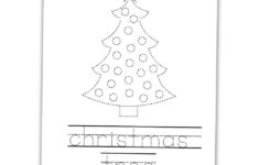 Free Printable Christmas Tracing Worksheets For Kids - The Craft in Christmas Tree Tracing Worksheets