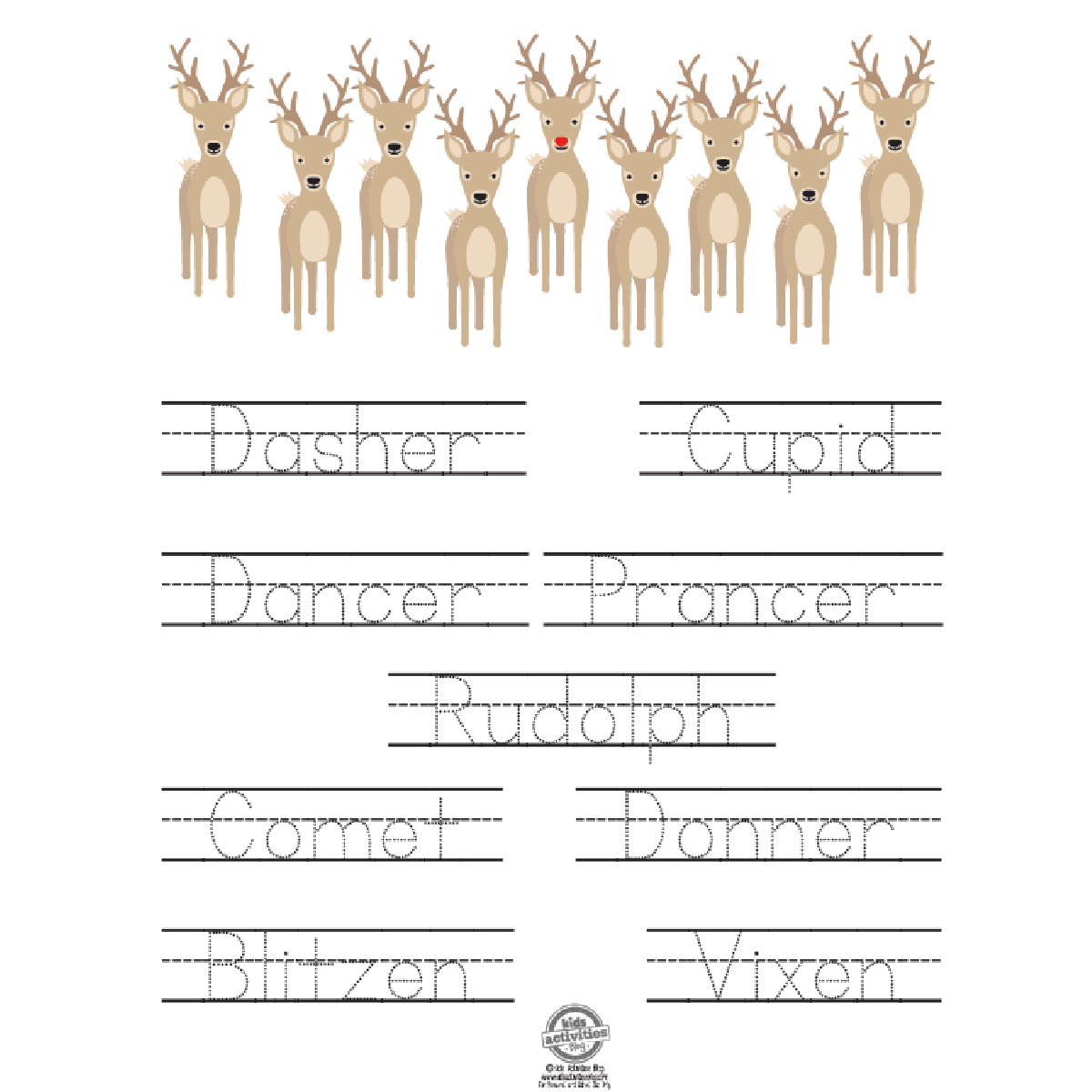 Free Printable Christmas Writing Practice Worksheets | Kids pertaining to Christmas Writing Worksheets Printable