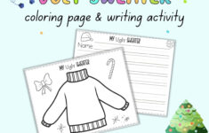 Free Printable Design An Ugly Sweater Activity - The Artisan Life throughout Design Your Own Ugly Christmas Sweater Worksheets