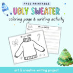 Free Printable Design An Ugly Sweater Activity   The Artisan Life With Design An Ugly Christmas Sweater Worksheets