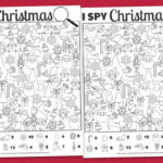 Free Printable I Spy Christmas Activity | Mrs. Merry In Free Printable Christmas Worksheets For Middle School