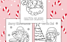 Free Printable Santa Coloring Pages For Christmas - Simply Full Of in Christmas Coloring Worksheets Free