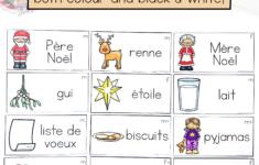 French Christmas Vocabulary | French Word Wall Cards | Vocabulaire with Christmas French Vocabulary Worksheets