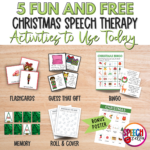 Fun And Free Christmas Speech Therapy Activities   Speechzella With Regard To Christmas Speech Therapy Worksheets
