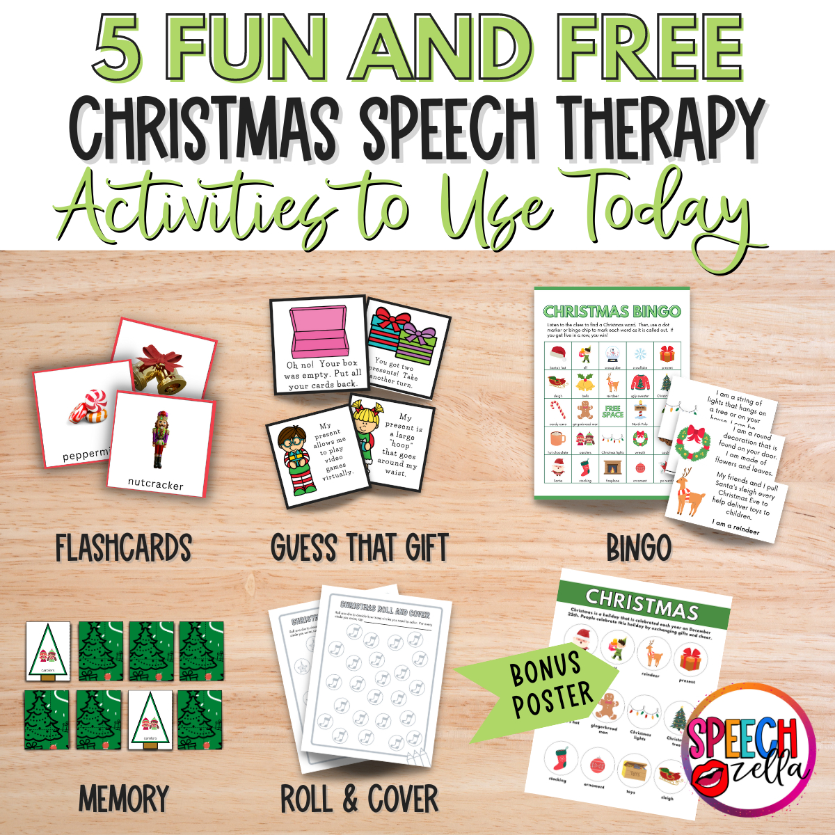 Fun And Free Christmas Speech Therapy Activities - Speechzella with regard to Christmas Speech Therapy Worksheets