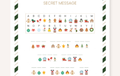 Fun Christmas Secret Message Printable For Kids - Simply Bits Of Us pertaining to Christmas Hidden Message Worksheets