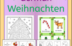 German Christmas Weihnachten Vocabulary Activities, Puzzles, Games with German Christmas Vocabulary Worksheets
