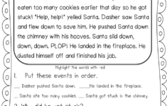 Grade 2 Christmas Comprehension Worksheets Fill In The Blanks within 2nd Grade Christmas Reading Comprehension Worksheets