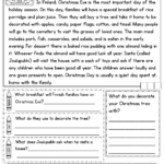 Grade 3 Christmas Comprehension Worksheets Fill In The Blanks Inside Free Christmas Reading Comprehension Worksheets For 3Rd Grade