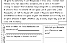 Grade 3 Christmas Comprehension Worksheets Fill In The Blanks inside Free Christmas Reading Comprehension Worksheets For 3Rd Grade
