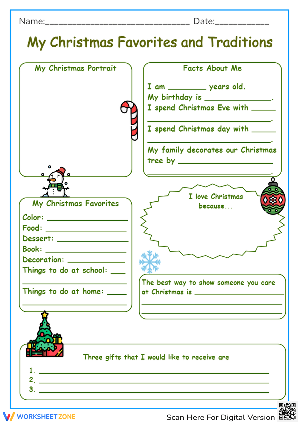 Grade 4 Christmas Worksheets with All About Christmas Worksheets
