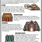 Grade 6 Christmas Comprehension Worksheets Worksheets & Printable Intended For Christmas In America Worksheets