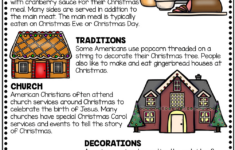 Grade 6 Christmas Comprehension Worksheets Worksheets &amp; Printable intended for Christmas In America Worksheets