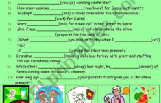 Grammar And Christmas - Esl Worksheetsofiateach with regard to Christmas Grammar Worksheets